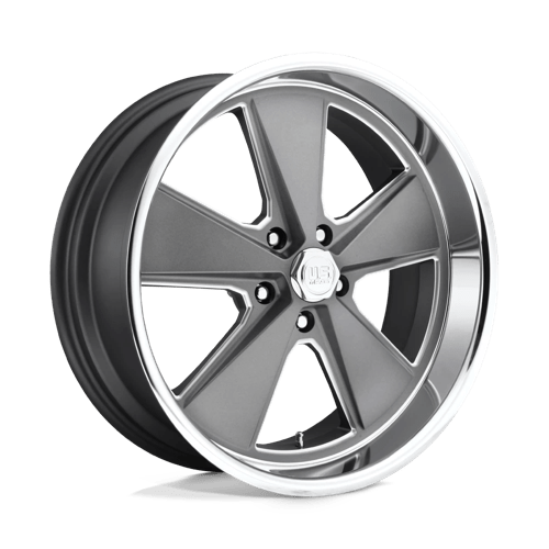 18X8 US Mag 1PC U120 ROADSTER 5X4.75 1MM MATTE GUN METAL MACHINED