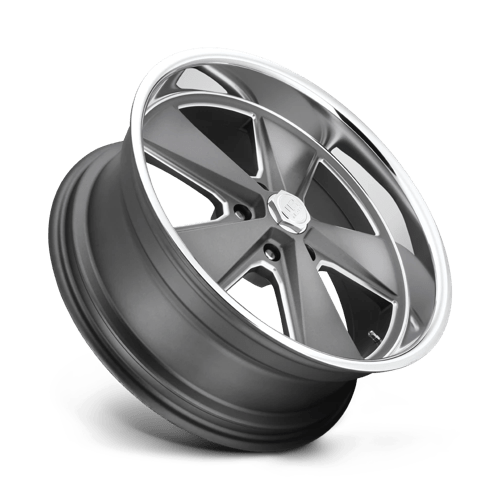 18X8 US Mag 1PC U120 ROADSTER 5X4.5 1MM MATTE GUN METAL MACHINED