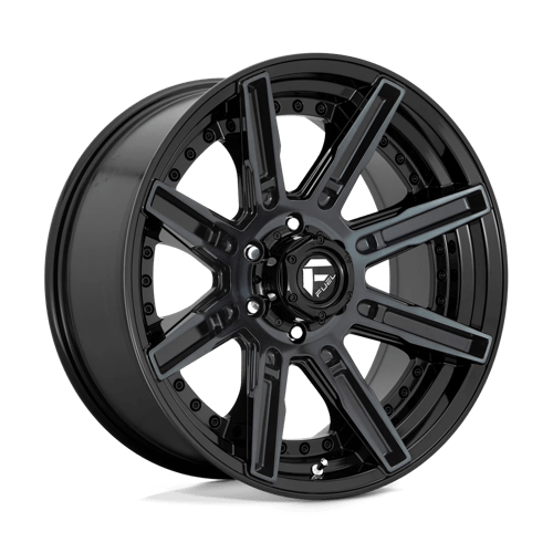 20X9 Fuel 1PC D708 ROGUE 5X5.0 1MM GLOSS MACHINED DOUBLE DARK TINT