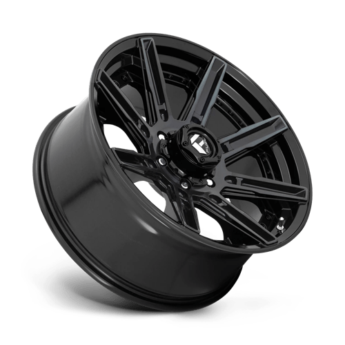 20X9 Fuel 1PC D708 ROGUE 5X5.0 1MM GLOSS MACHINED DOUBLE DARK TINT