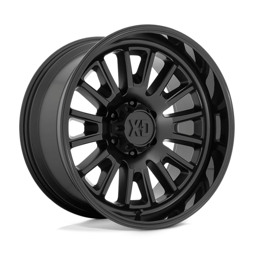 22X12 XD XD864 ROVER 6X5.5 -44MM SATIN BLACK WITH GLOSS BLACK LIP