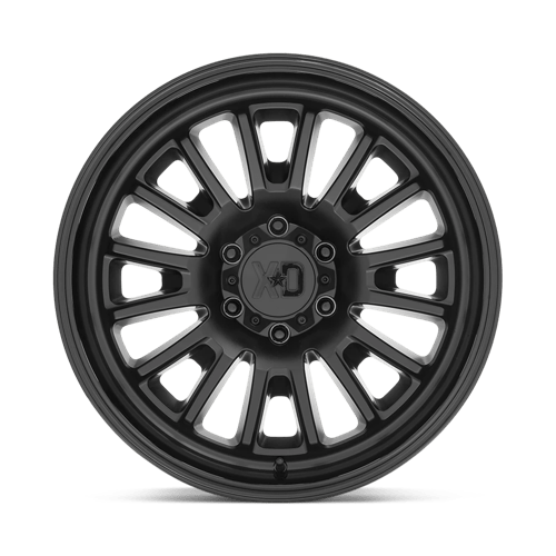 22X12 XD XD864 ROVER 6X5.5 -44MM SATIN BLACK WITH GLOSS BLACK LIP