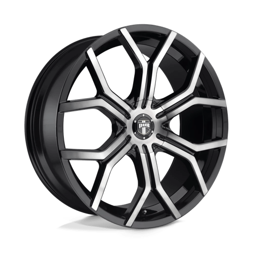 24X9.5 DUB 1PC S209 ROYALTY 6X135/5.5 30MM GLOSS MACHINED DOUBLE DARK TINT