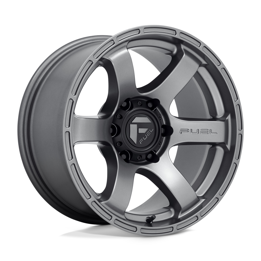 18X9 Fuel 1PC D767 RUSH 6X4.5 20MM MATTE GUN METAL