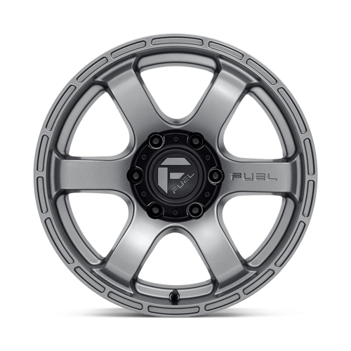 18X9 Fuel 1PC D767 RUSH 6X5.5 -12MM MATTE GUN METAL