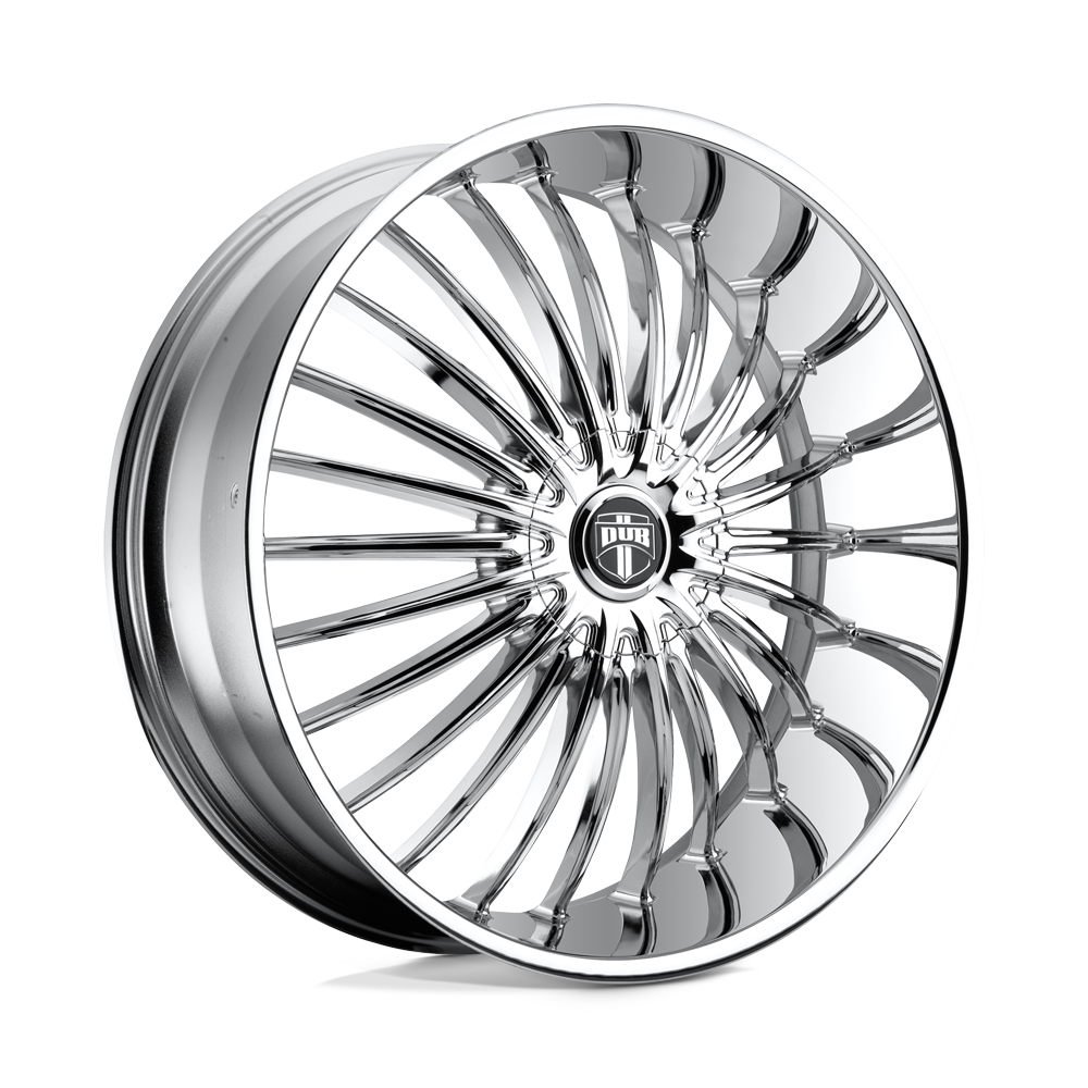 26X9.5 DUB 1PC S140 SUAVE 6X135/5.5 30MM CHROME PLATED