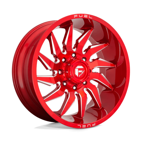 24X12 Fuel 1PC D745 SABER 5X5.0 -44MM CANDY RED MILLED
