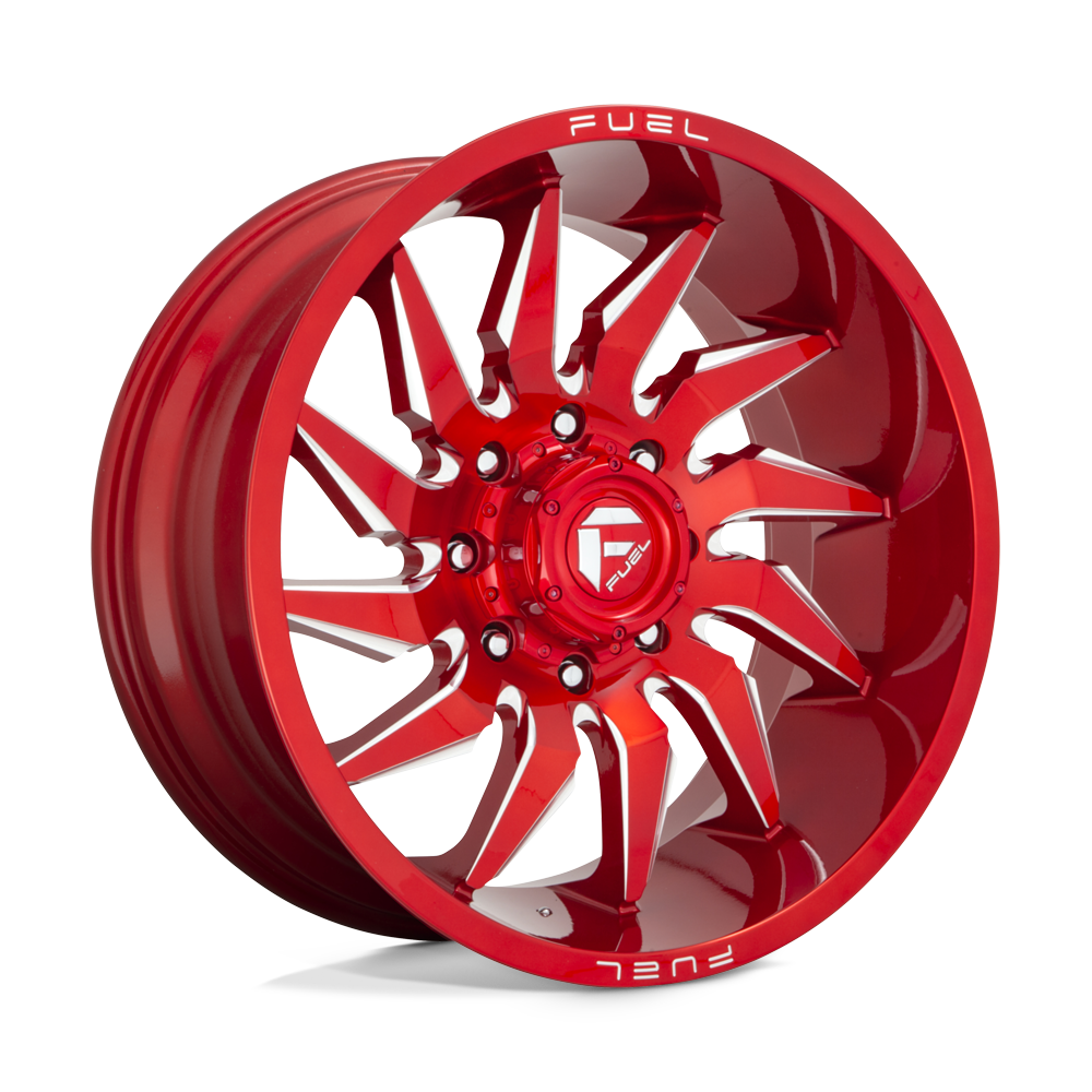 24X12 Fuel 1PC D745 SABER 5X5.0 -44MM CANDY RED MILLED