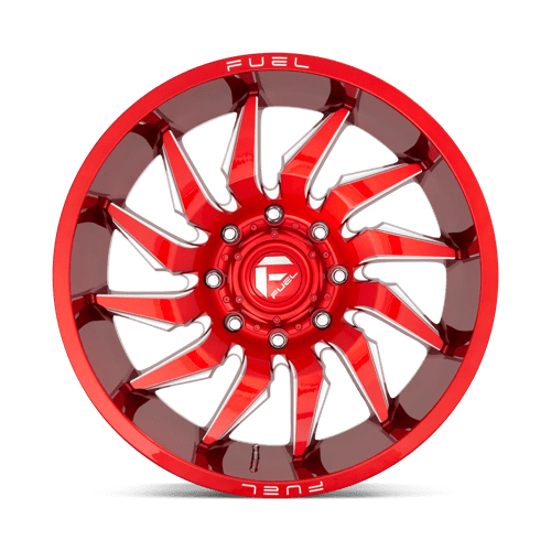 24X12 Fuel 1PC D745 SABER 6X5.5 -44MM CANDY RED MILLED