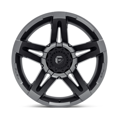 22X14 Fuel 1PC D764 SFJ 5X5.0/5.5 -75MM MATTE GUN METAL