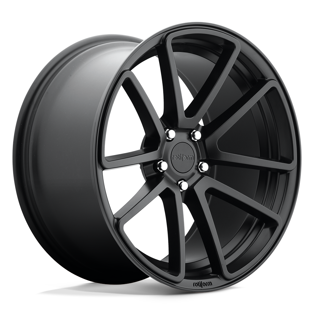 18X8.5 Rotiform R122 SPF 5X112 45MM MATTE BLACK