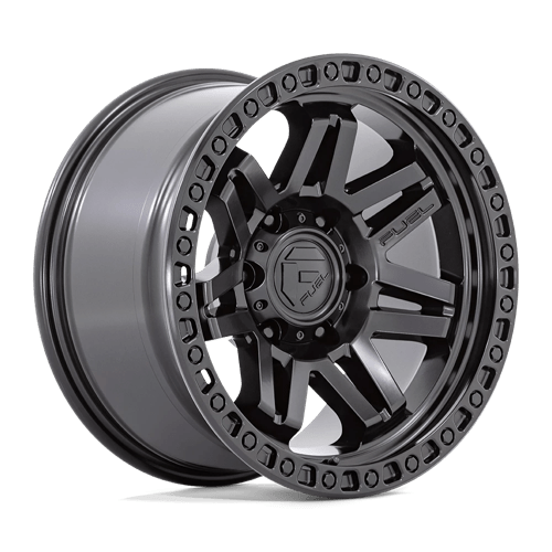 17X9 Fuel 1PC D810 SYNDICATE 6X5.5 -12MM BLACKOUT