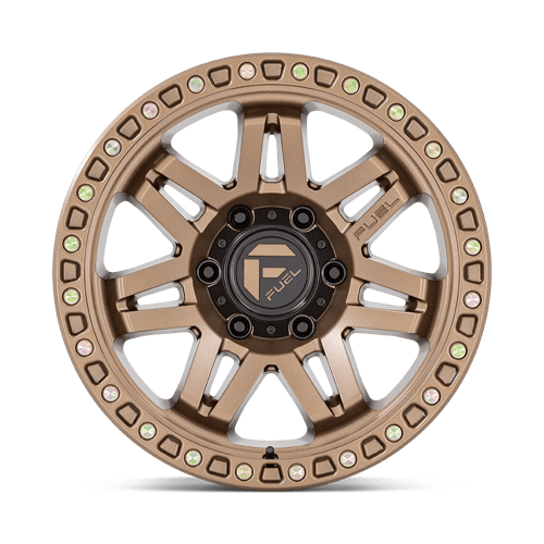 17X9 Fuel 1PC D811 SYNDICATE 6X5.5 -12MM FULL MATTE BRONZE