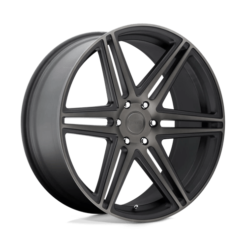 24X10 DUB 1PC S123 SKILLZ 6X5.5 30MM MATTE BLACK DOUBLE DARK TINT