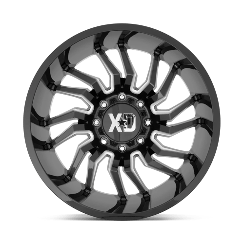 20X10 XD XD858 TENSION 5X5.0 -18MM GLOSS BLACK MILLED