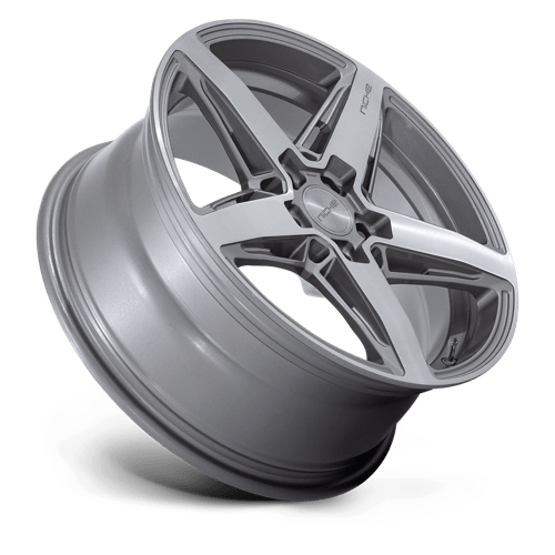 18X8 Niche 1PC M270 TERAMO 5X100 30MM ANTHRACITE BRUSHED FACE TINT CLEAR