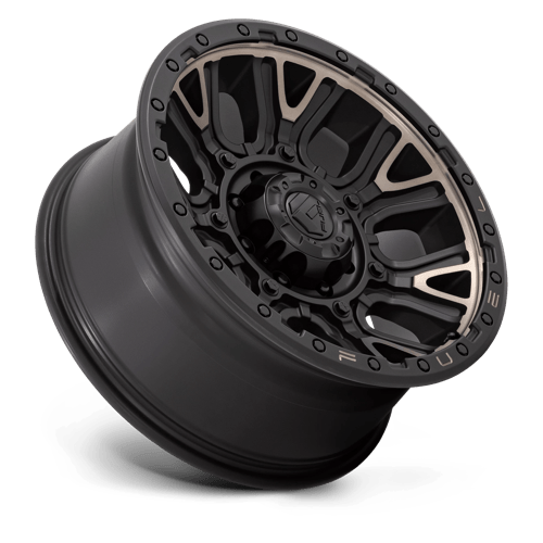 20X9 Fuel 1PC D824 TRACTION 8X180 1MM MATTE BLACK WITH DOUBLE DARK TINT