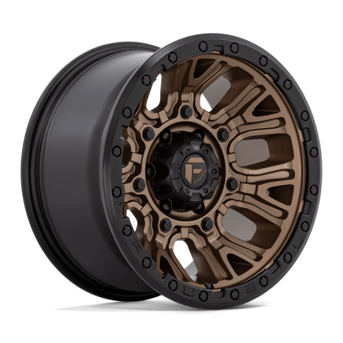 20X9 Fuel 1PC D826 TRACTION 5X5.0 1MM MATTE BRONZE WITH BLACK RING