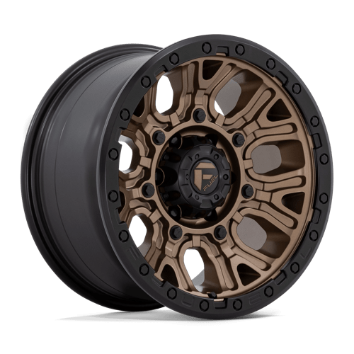 17X9 Fuel 1PC D826 TRACTION 6X5.5 1MM MATTE BRONZE WITH BLACK RING