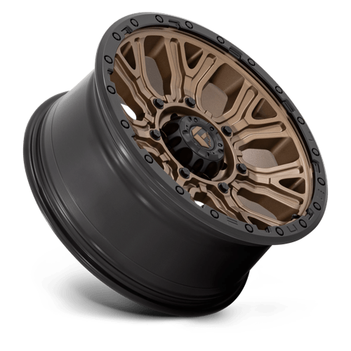 20X9 Fuel 1PC D826 TRACTION 6X5.5 1MM MATTE BRONZE WITH BLACK RING