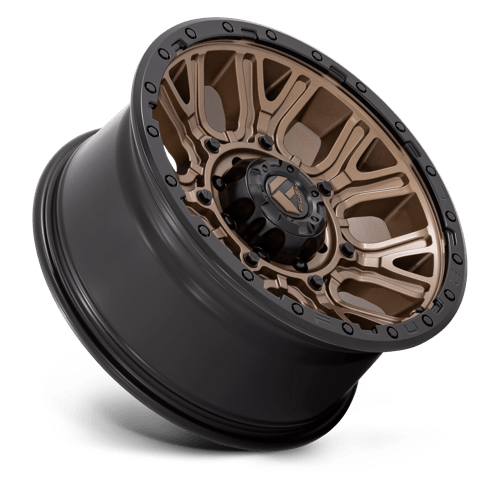 20X9 Fuel 1PC D826 TRACTION 8X170 1MM MATTE BRONZE WITH BLACK RING