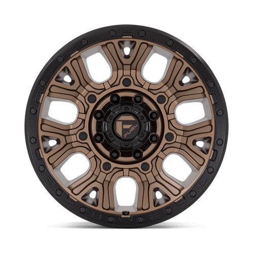 20X9 Fuel 1PC D826 TRACTION 8X170 1MM MATTE BRONZE WITH BLACK RING