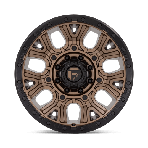 20X9 Fuel 1PC D826 TRACTION 8X180 1MM MATTE BRONZE WITH BLACK RING