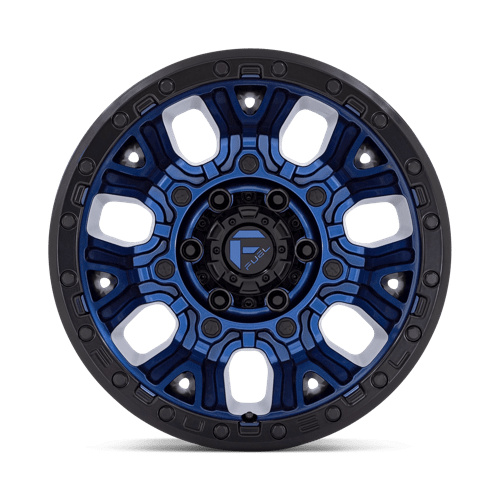 17X9 Fuel 1PC D827 TRACTION 6X5.5 -12MM DARK BLUE WITH BLACK RING