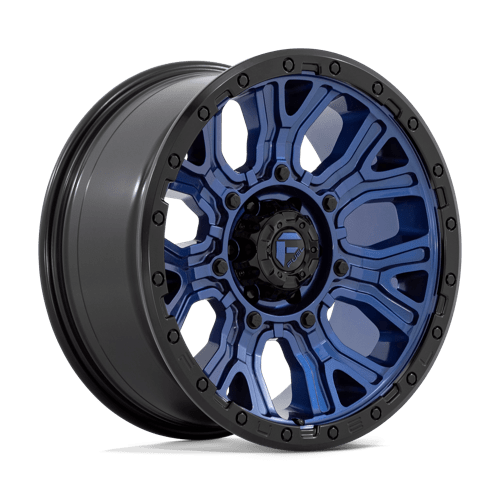 20X9 Fuel 1PC D827 TRACTION 6X135 1MM DARK BLUE WITH BLACK RING