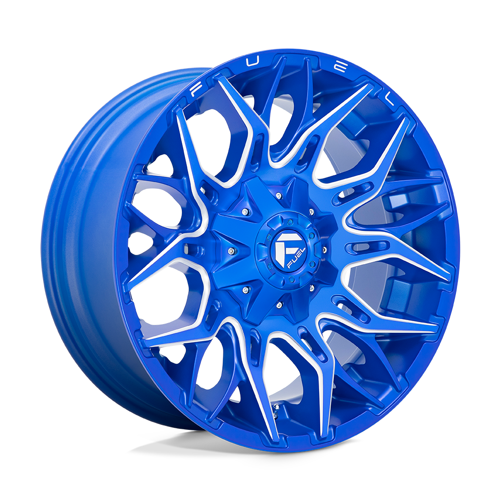 22X12 Fuel 1PC D770 TWITCH 5X4.5/5.0 -44MM ANODIZED BLUE MILLED