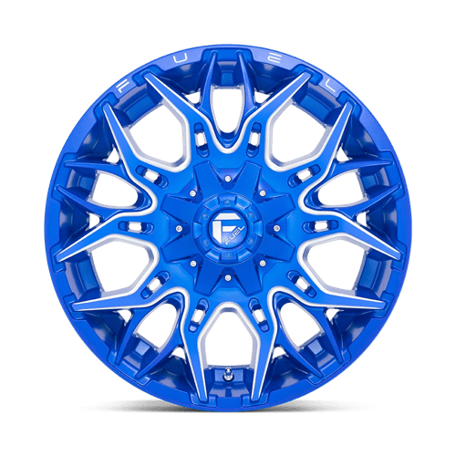 22X10 Fuel 1PC D770 TWITCH 5X5.5/150 -18MM ANODIZED BLUE MILLED