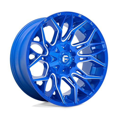 22X10 Fuel 1PC D770 TWITCH 8X170 -18MM ANODIZED BLUE MILLED