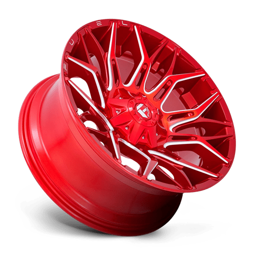 22X10 Fuel 1PC D771 TWITCH 8X170 -18MM CANDY RED MILLED