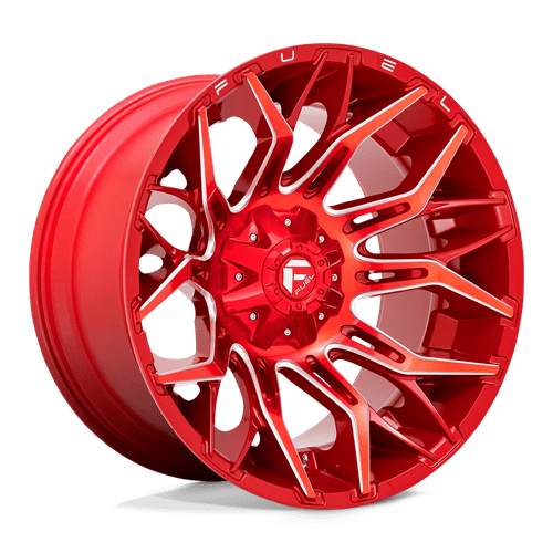 22X12 Fuel 1PC D771 TWITCH 5X4.5/5.0 -44MM CANDY RED MILLED