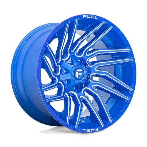 22X12 Fuel 1PC D774 TYPHOON 5X4.5/5.0 -44MM ANODIZED BLUE MILLED