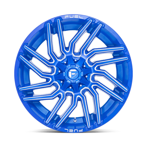 22X12 Fuel 1PC D774 TYPHOON 5X5.5/150 -44MM ANODIZED BLUE MILLED