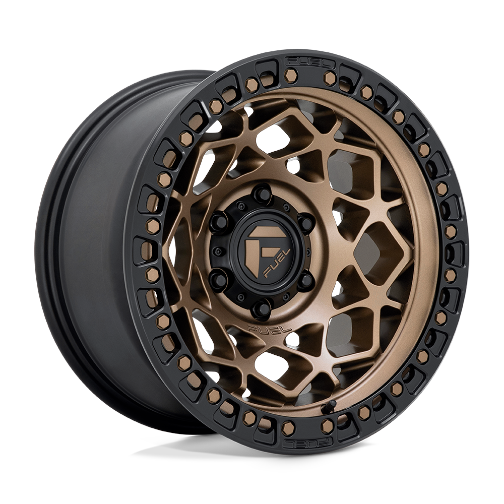 17X9 Fuel 1PC D785 UNIT 6X135 1MM BRONZE WITH MATTE BLACK RING