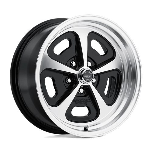 15X7 American Racing Vintage VN501 500 MONO CAST 5X4.5 0MM GLOSS BLACK MACHINED