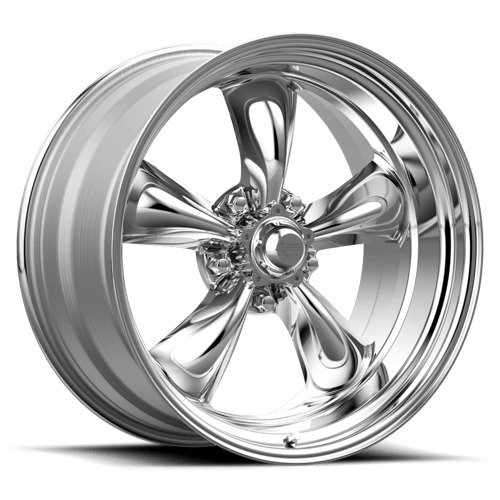 18X9 American Racing Vintage VN515 TORQ THRUST II 1 PC 5X4.75 0MM POLISHED