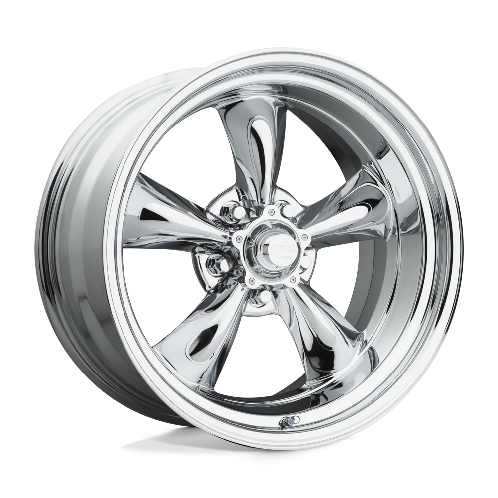 18X8 American Racing Vintage VN615 TORQ THRUST II 1 PC 5X4.75 0MM CHROME