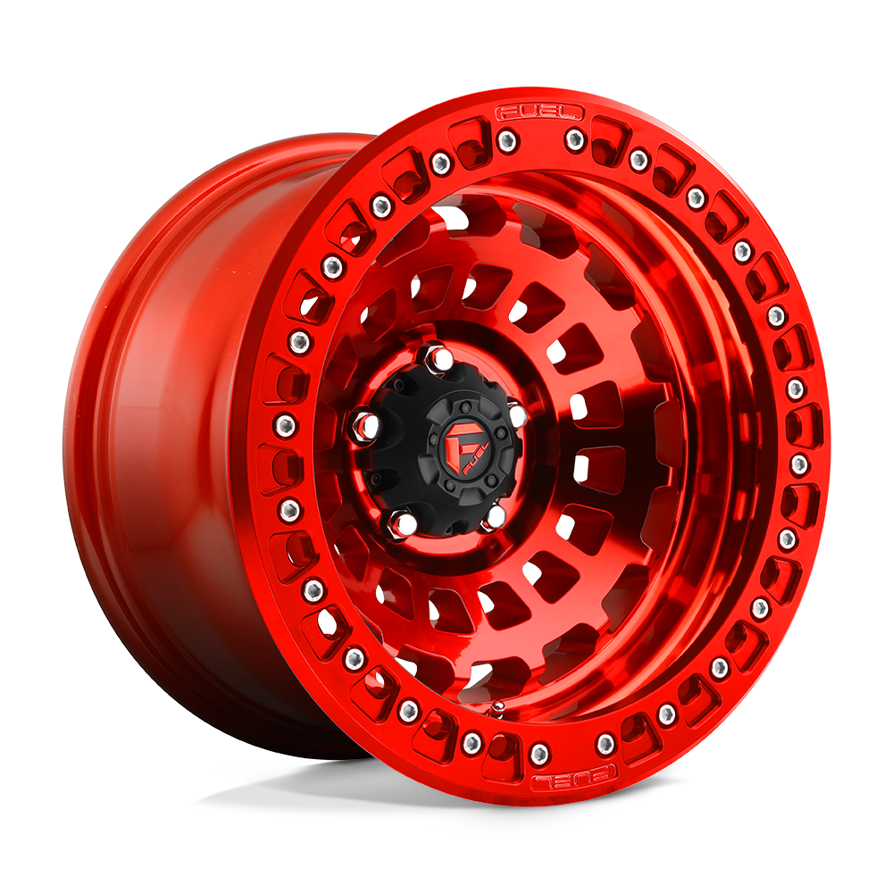 17X9 Fuel 1PC D100 ZEPHYR BEADLOCK 5X5.0 -15MM CANDY RED