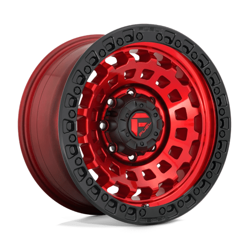 17X9 Fuel 1PC D632 ZEPHYR 5X5.0 -12MM CANDY RED BLACK BEAD RING