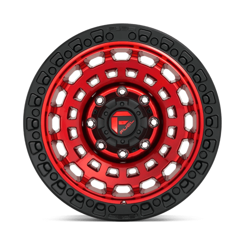 17X9 Fuel 1PC D632 ZEPHYR 6X5.5 1MM CANDY RED BLACK BEAD RING