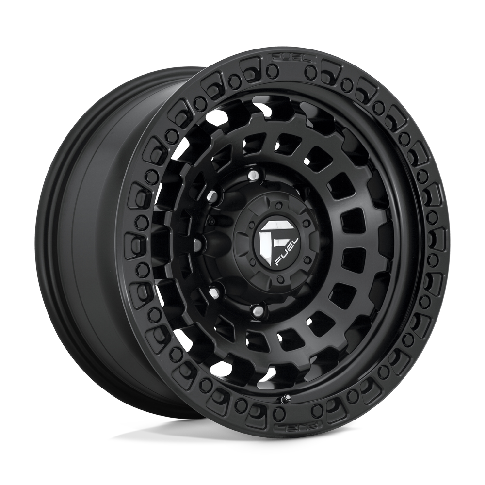 17X9 Fuel 1PC D633 ZEPHYR 8X6.5 1MM MATTE BLACK