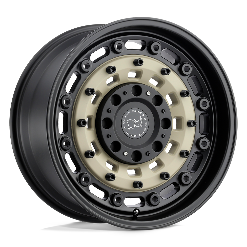 17X9.5 Black Rhino ARSENAL 8X6.5 -18MM SAND ON BLACK