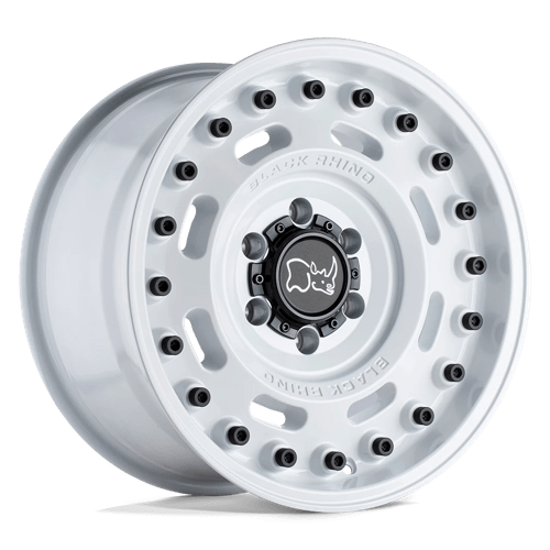 20X9.5 Black Rhino AXLE 5X130 25MM GLOSS WHITE