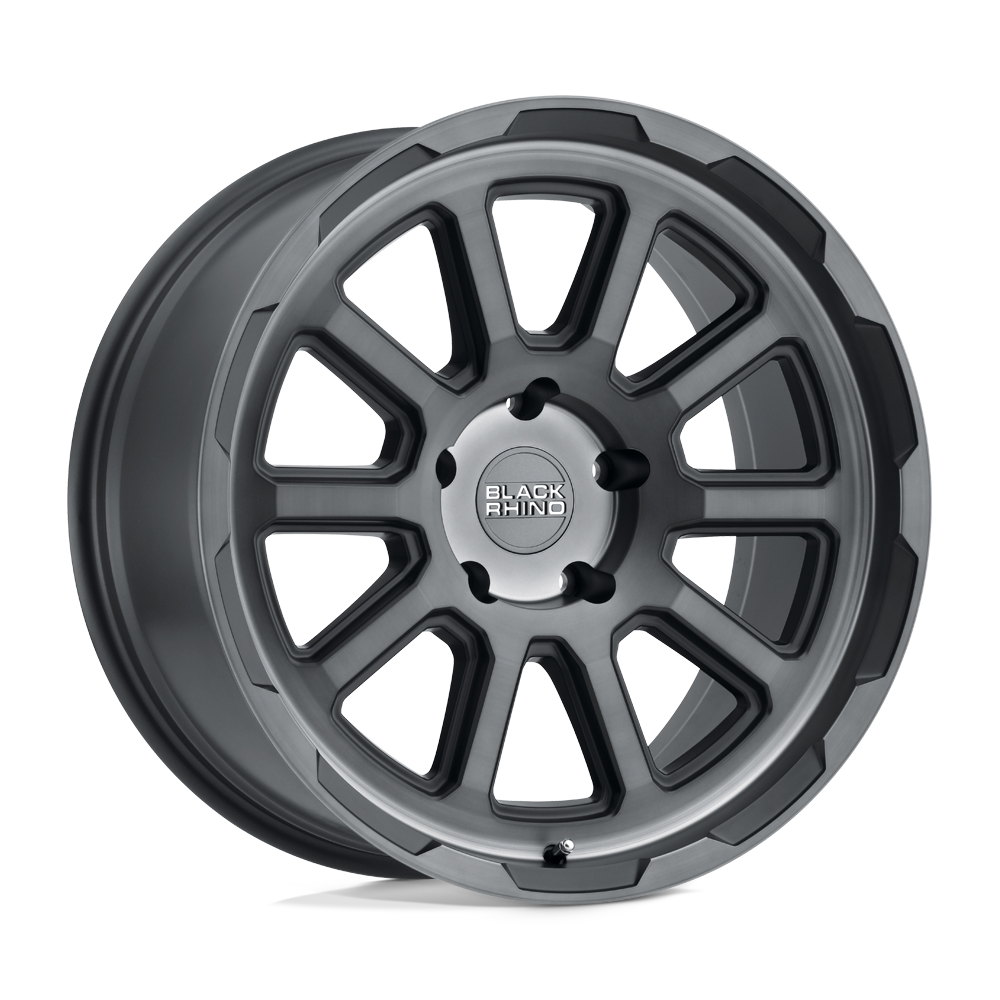 17X8.5 Black Rhino CHASE 6X5.5 0MM BRUSHED GUNMETAL