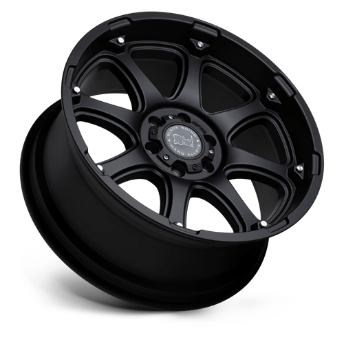 17X9 Black Rhino GLAMIS 5X5.0 -12MM MATTE BLACK