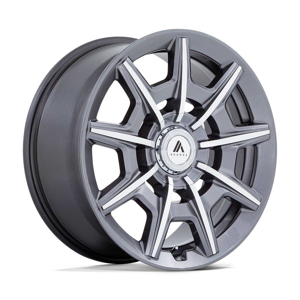 20X10.5 Asanti Black ABL-41 ESQUIRE 5X115/120 18MM GLOSS ANTHRACITE BRIGHT MACHINED