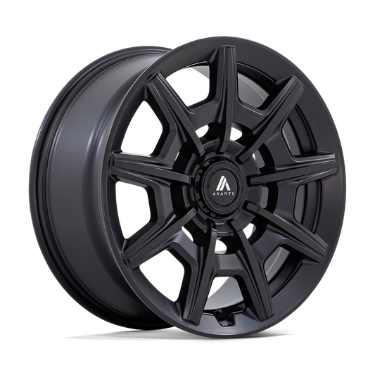 20X10.5 Asanti Black ABL-41 ESQUIRE 5X115/120 18MM SATIN BLACK WITH GLOSS BLACK FACE